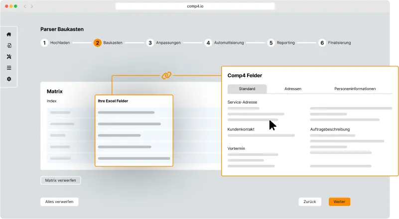 Field Service Management Software - Feeder - Importfunktion