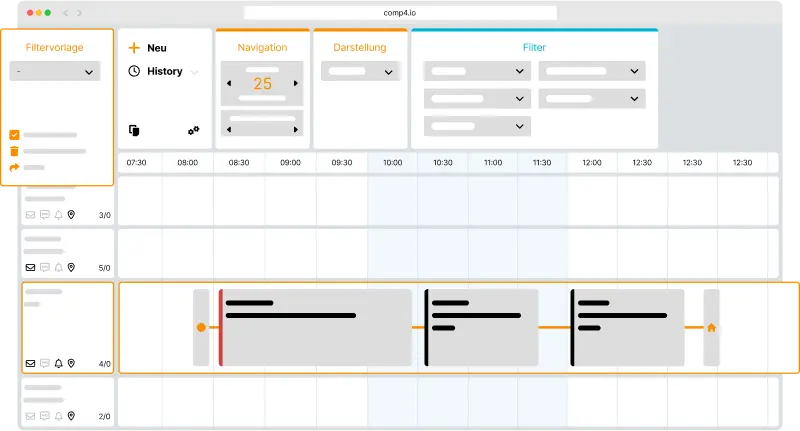 Field Service Management Software - digitale Plantafel