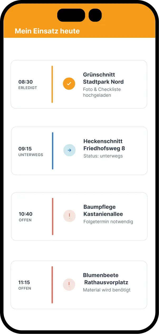 Die COMP4 Bauhof-App