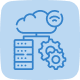 Dieses Icon zeigt, dass Unregelmäßigkeiten, Ressourcenprobleme, sowie Ausfälle in Ihren Daten sofort erkannt, gemeldet und bearbeitet werden.