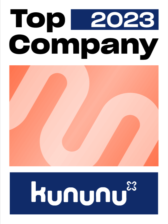 Diese Grafik zeigt den TOP 2023 COMPANY Kununu-Award